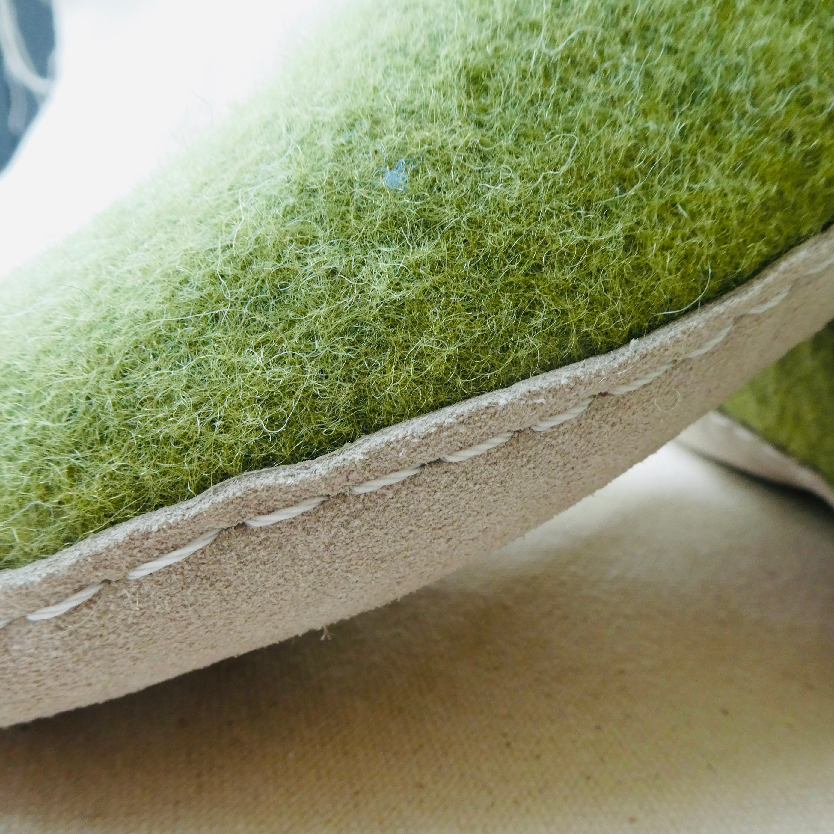 Felted Wool Slippers - Green
