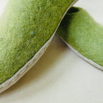 Load image into Gallery viewer, Felted Wool Slippers - Green
